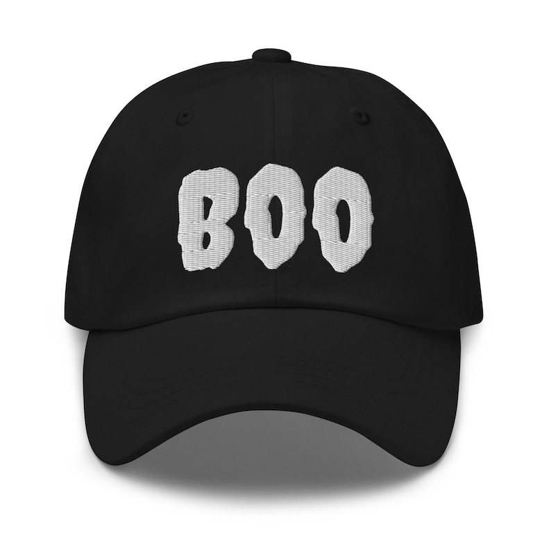 Halloween Boo Dad-hoed, geborduurde Halloween-honkbalhoed, schattige Halloween Boo-hoed, uniseks alledaagse hoeden, idee verjaardagscadeau, lui kostuum afbeelding 1