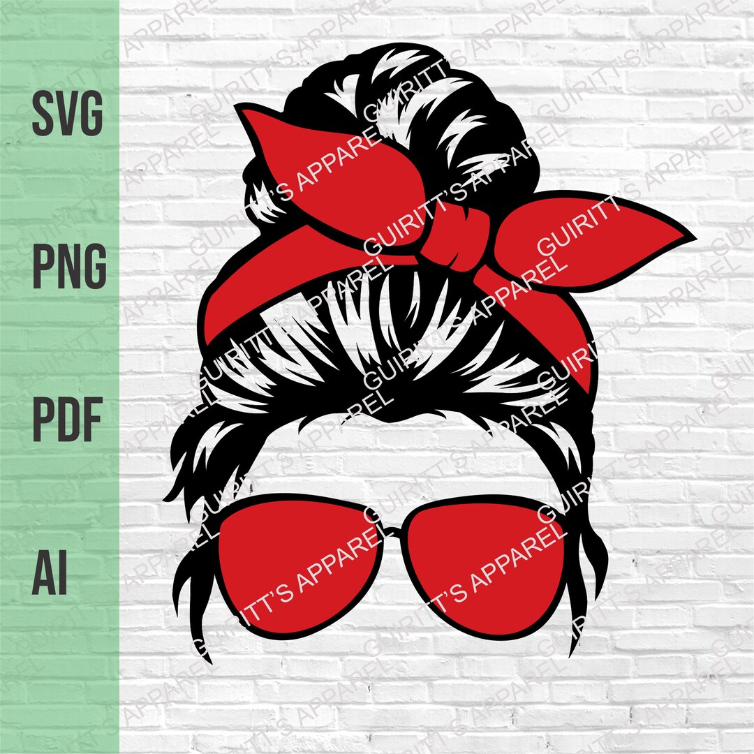 Messy Bun, Mom Life Svg, Png, Digital File, Messy Bun Svg - Etsy