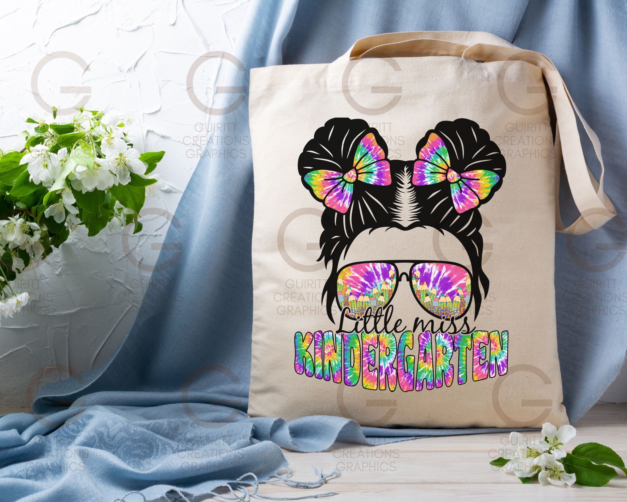 Little Miss Kindergarten Png | Back to School Png | First Day of School ...