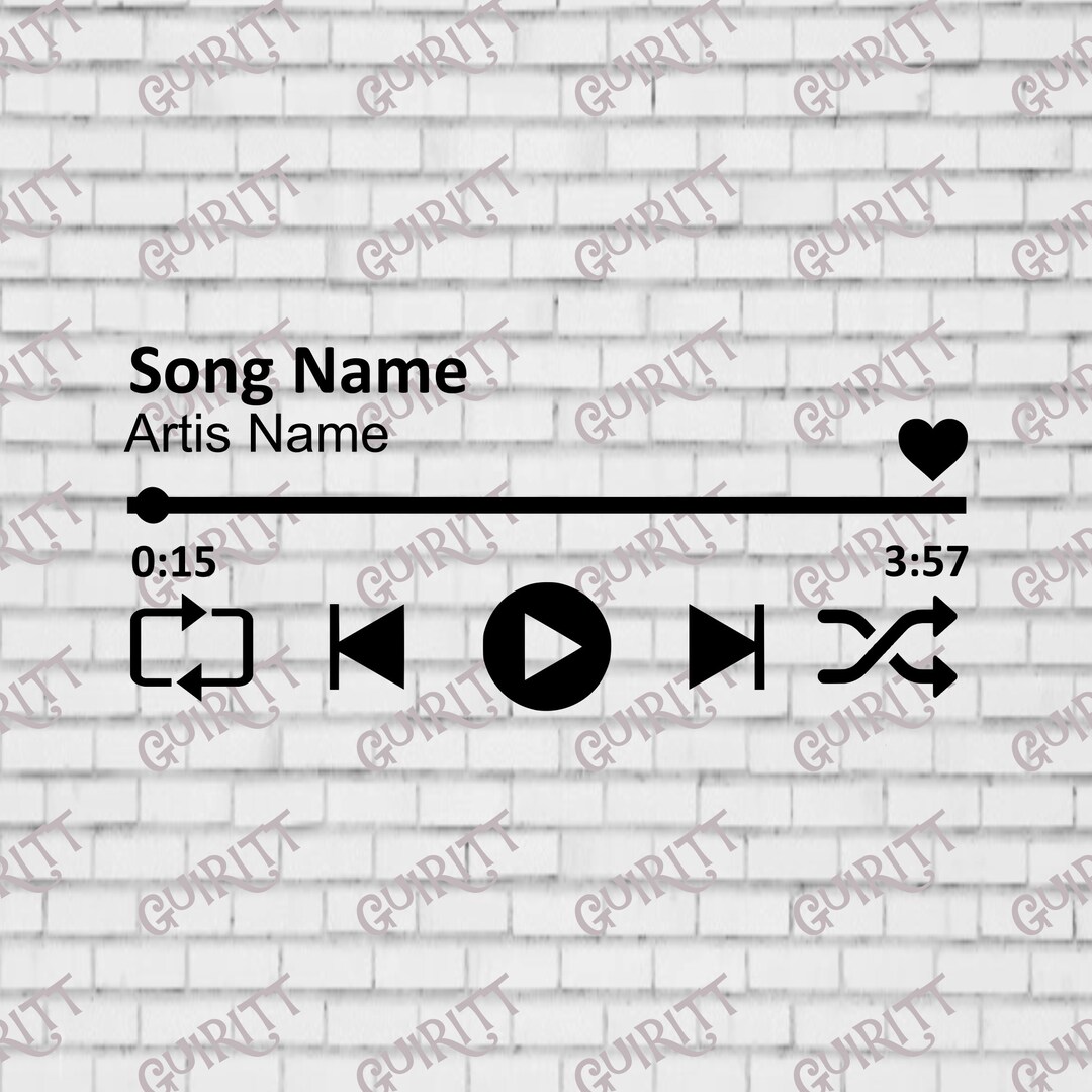 Spotify Control Buttons Audio Control Buttons Spotify Audio Svg - Etsy
