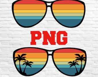 Retro Vintage Sonnenbrille png | retro sonnenuntergang png