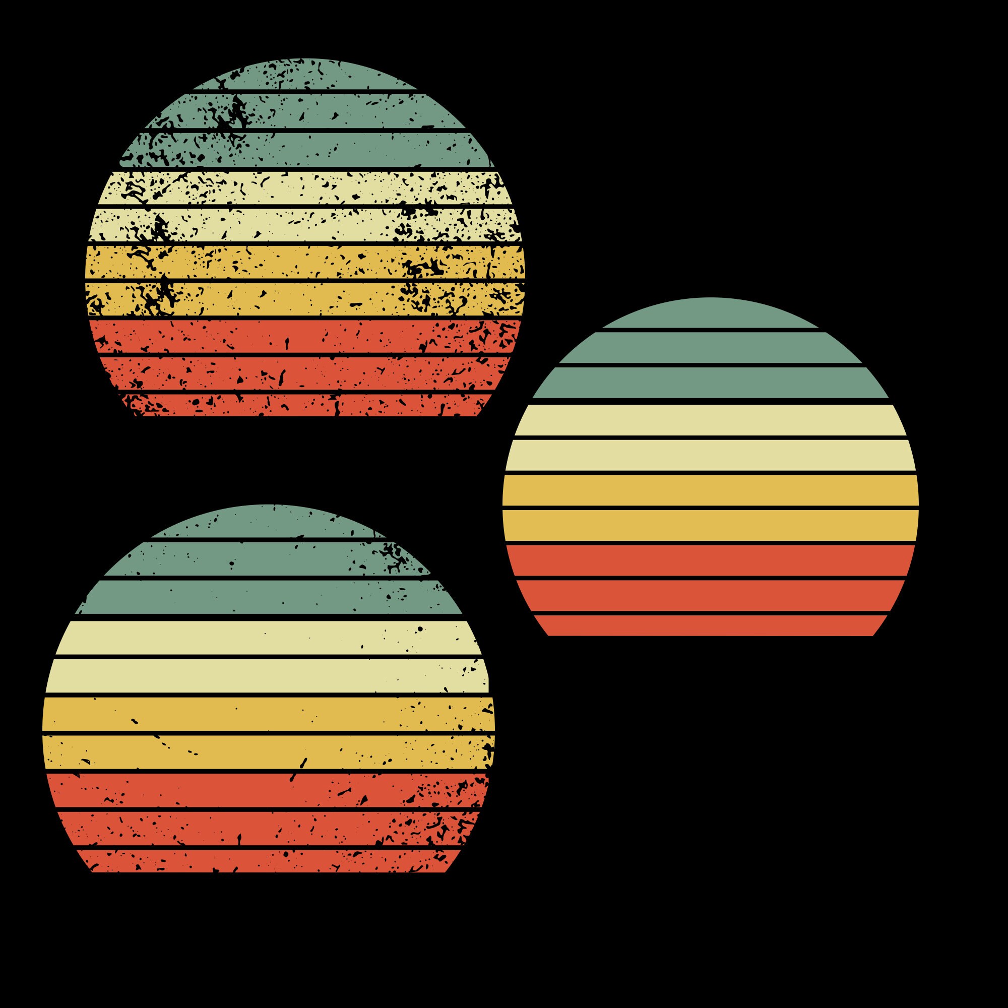 Sunset Vintage Distressed Retro PNG - Etsy