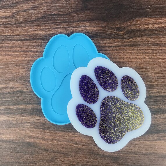 Large Dog Paw Silicone Mould PET MEMORIAL Coaster Epoxy Resin Etsy