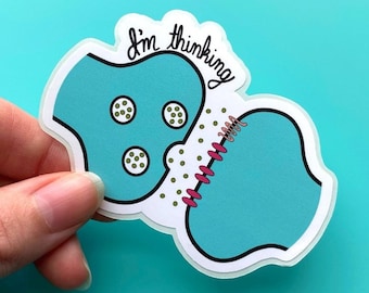 I'm Thinking Synapse Vinyl Sticker (Neurotransmitters, Neuro, Psychology)