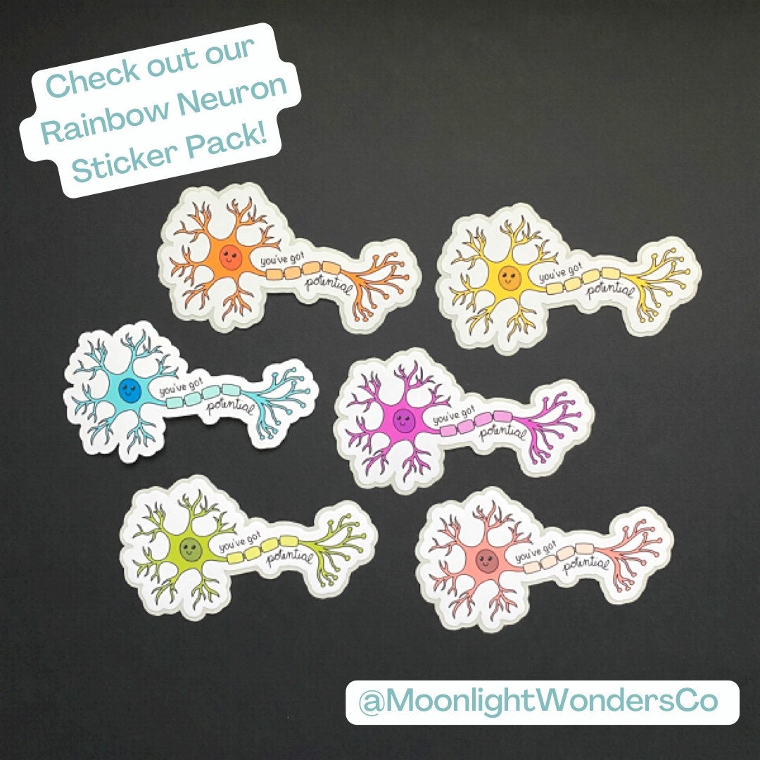Neuroscience Sticker Pack | Psychology | Waterproof Water Resistant ...