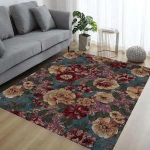 Floral Latch Hook Pattern - Vintage Rose Design for DIY Home Decor