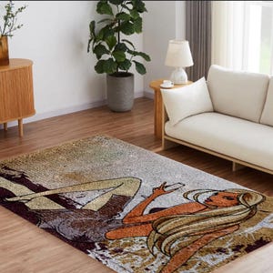 Latch Hook Women Carpet Needlework Package Latch Hook Kit DIY Latch Kits Rug for Adults/Kids Home Decor