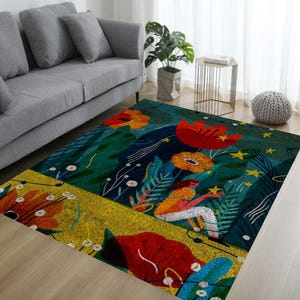 Flower Latch Hook Kit Complete DIY Set with Premium Yarn and Detailed Canvas