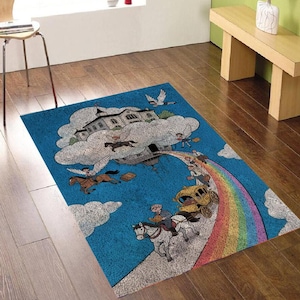 DIY Latch Hook Rug Kit Cartoon Plush Tapestry Chunky Yarn Crafts