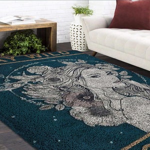 Latch Hook Cartoon Girl Plush Wall Tapestry Kits DIY Carpet Rug Chunky Yarn Arts Cushion Crocheting Floor Mat Crafts
