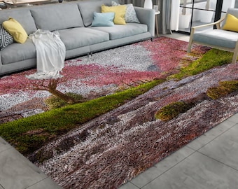 DIY Latch Hook Rug Kit: Floral Embroidery Needlework Craft