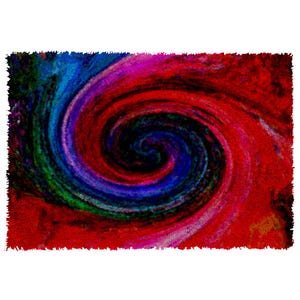 Nebula Pattern Latch Hook Kits Carpet Needlework Package Latch Hook Kit DIY Latch Kits for Adults/Kids Home Decor