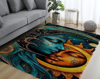 Kit de alfombra con gancho de pestillo: bordado de personajes de dibujos animados, decoración del hogar