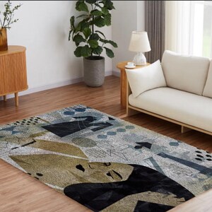 Latch Hook Women Carpet Needlework Package Latch Hook Kit DIY Latch Kits Rug for Adults/Kids Home Decor