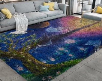 Kits de alfombras con gancho de pestillo de paisaje
