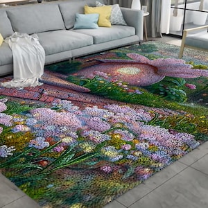 Cartoon Blossom Cottage Lock Hook Carpet Home Decoration DIY Adult/Child Handmade Gift Set