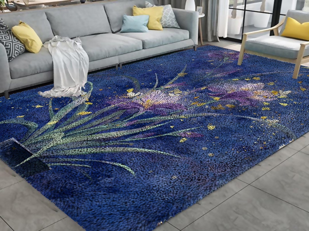 Orchidea Rugs Orchid Latch Hook Rug Kit: DIY Flower Carpet for Adults - Etsy