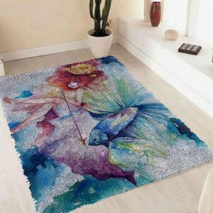 Latch hook Cartoon Girl Hand-Woven Carpet Home Decoration DIY Beginner Gift Bag Adult Gift