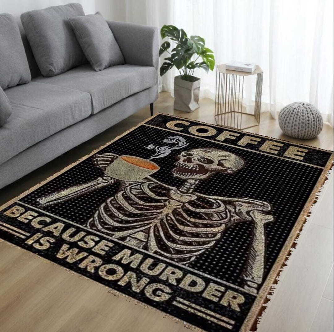 Hok Rug Skeleton Pattern DIY Latch Hook Skeleton Design Carpet Needlework - Etsy