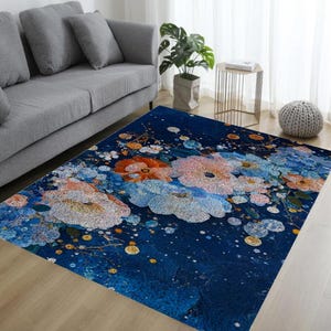 Flower Home Decoration Lock Hook Handmade Carpet Customized Gift