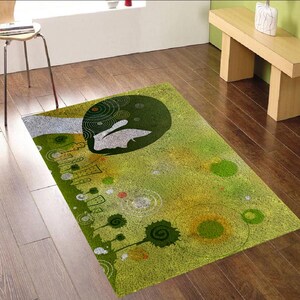 Character Latch Hook Rug Kits Plush Wall Tapestry Kits DIY Carpet Rug Chunky Yarn Arts Cushion Crocheting Floor Mat Crafts