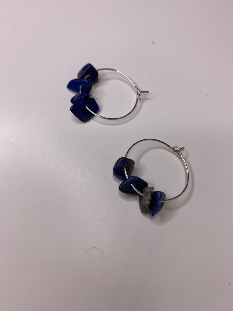 Crystal hoop earrings