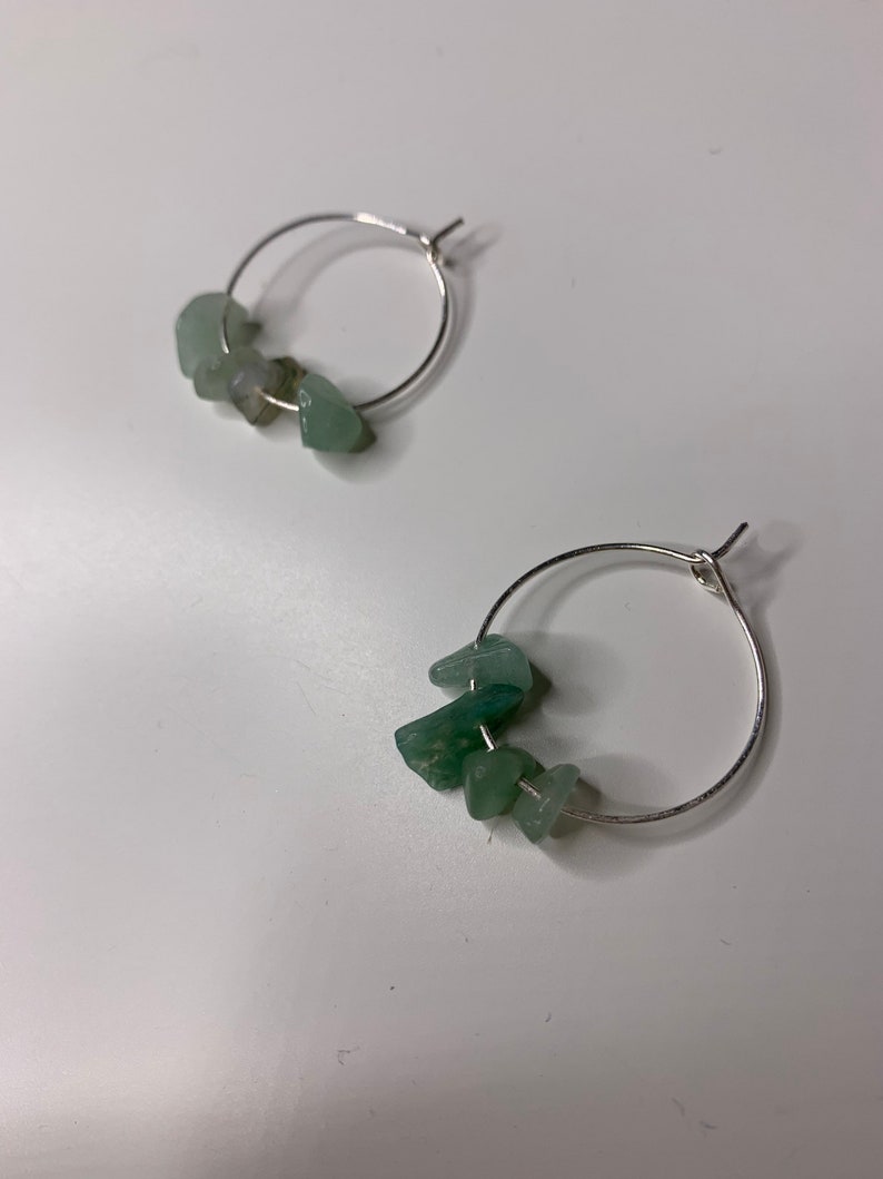 Crystal hoop earrings