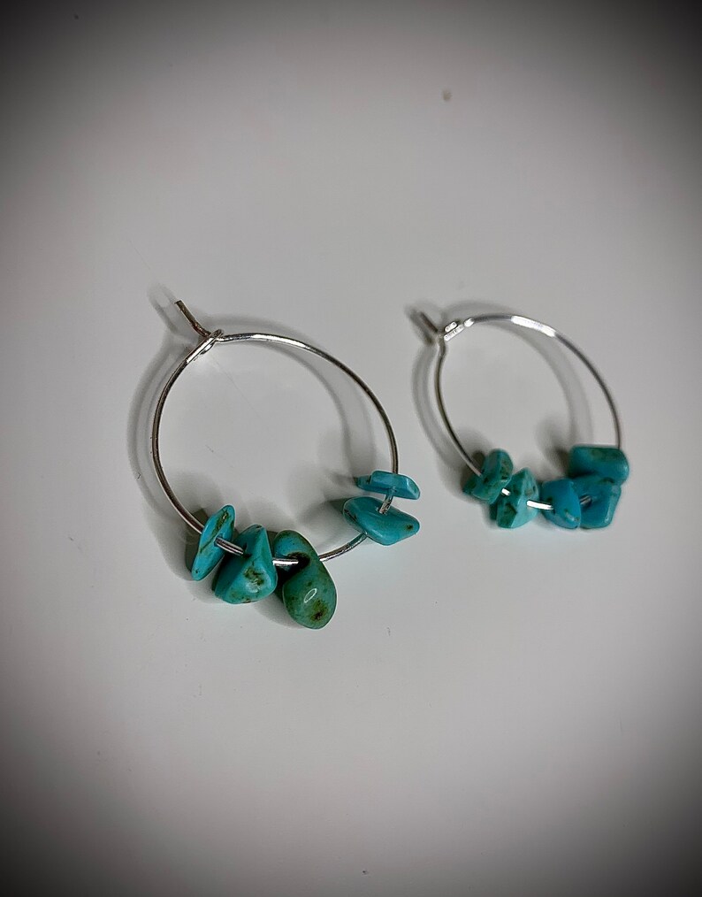 Crystal hoop earrings