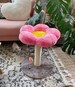 Cat Tree With Scratching Post for Cat Grinding Claws & Protecting Furniture Heavy Duty Natural Sisal Natural Hemp Rope Pink Flower Design 