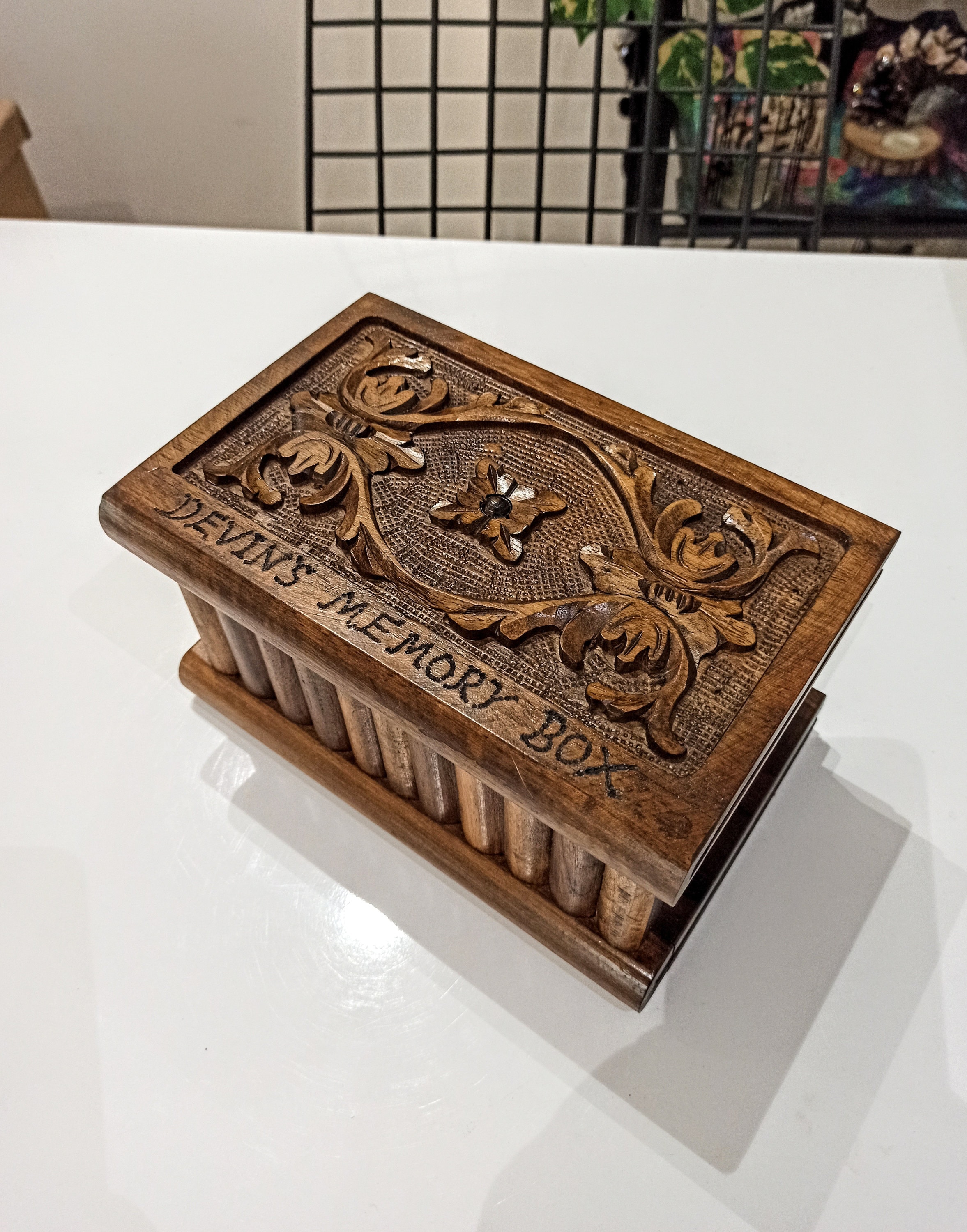 Personalized Puzzle Box Hand Carved Wooden Secret Lock Box Etsy UK