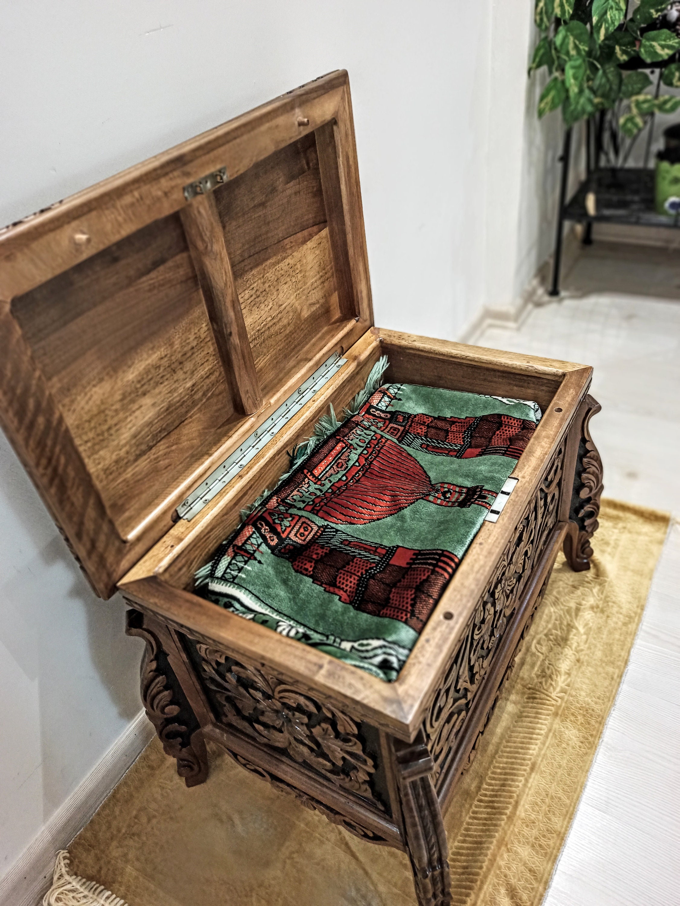 Cofre de esperanza otomano mesa de centro de tronco cofre de | Etsy