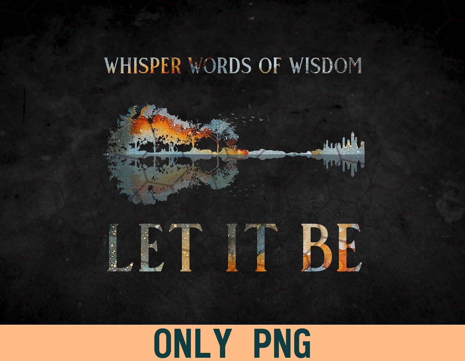Whisper Words Of Wisdom Guitar Music PNG File Digital Etsy