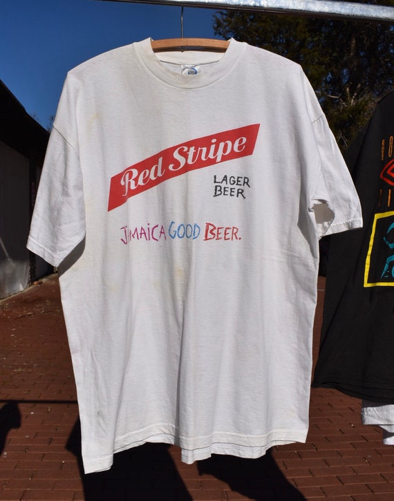 Vintage 1990s Red Stripe Jamaica T shirt