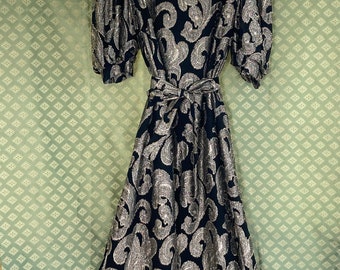 Vintage Paisley Dress