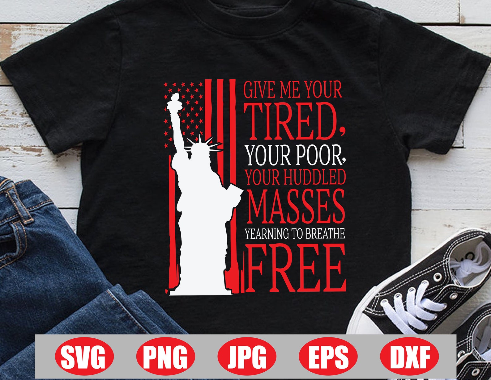 Give Me Your Tired Statue Of Liberty Svg Statue Of Liberty Etsy