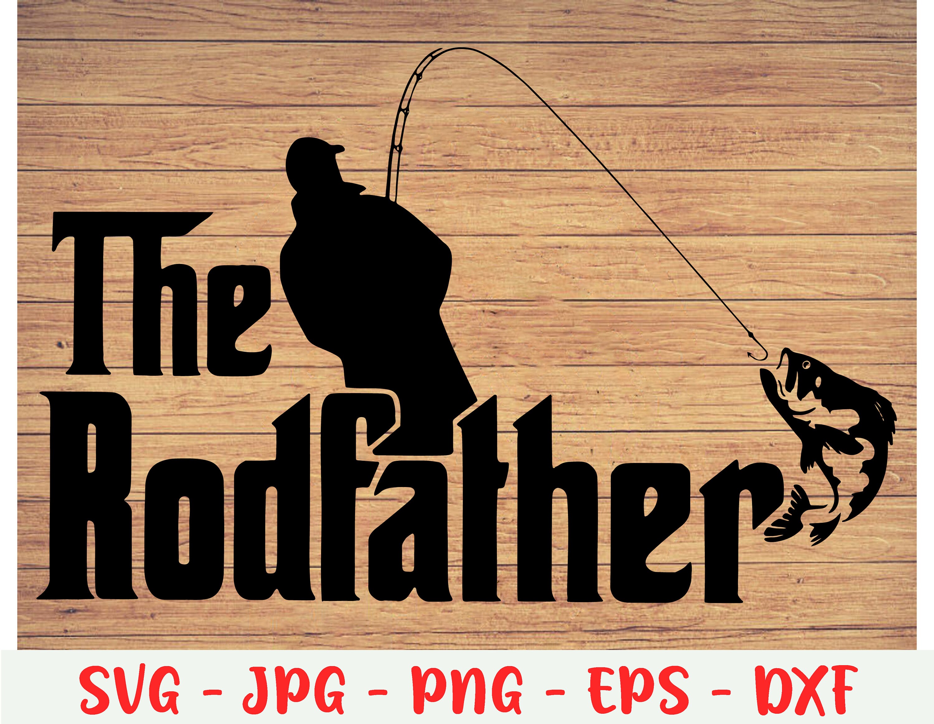 Download Fishing Svg The Rodfather svg Father's day gift Bass | Etsy