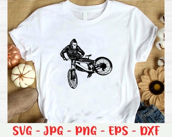 Sasquatch On A Bike Etsy