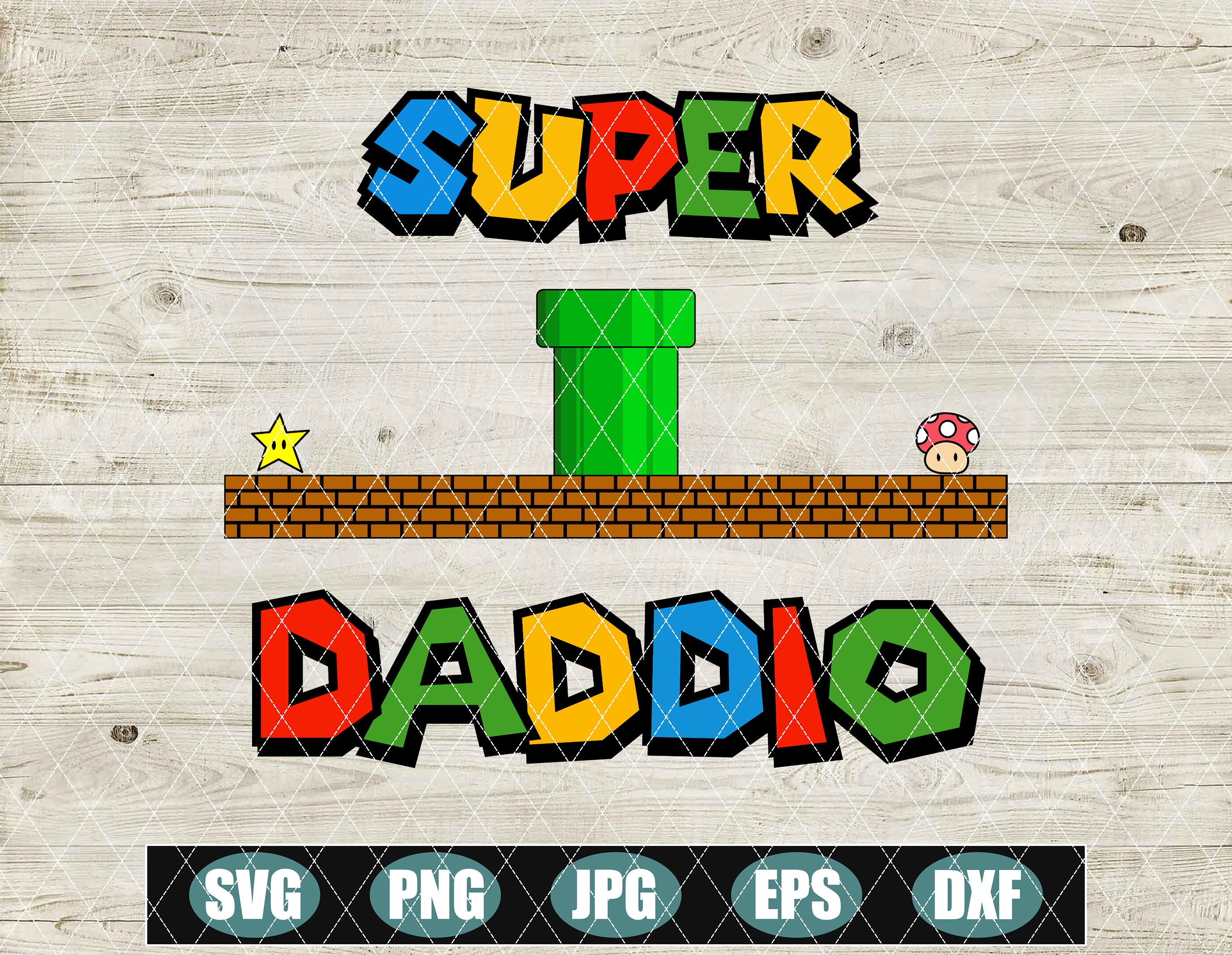 Nerdy Super Daddio Svg Fathers Day Svg Dad Svg Dad Gift | Etsy