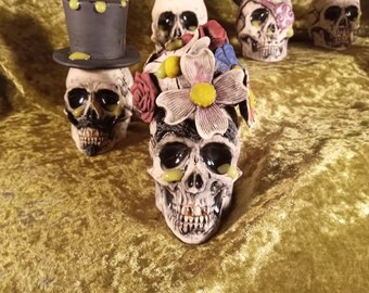 Barattolo portaoggetti con teschio di Frida