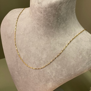 Feine Kette Halskette, Vergoldete Kette, Layered Chain Necklace Set