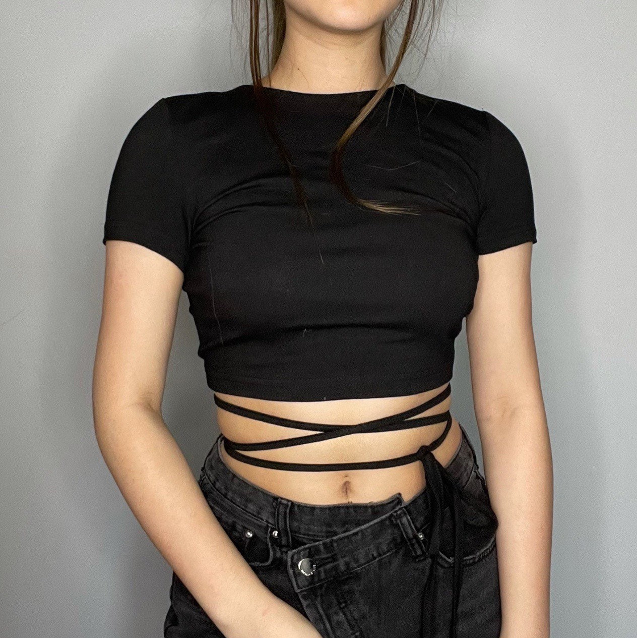 Black Crop Tops - Etsy Canada