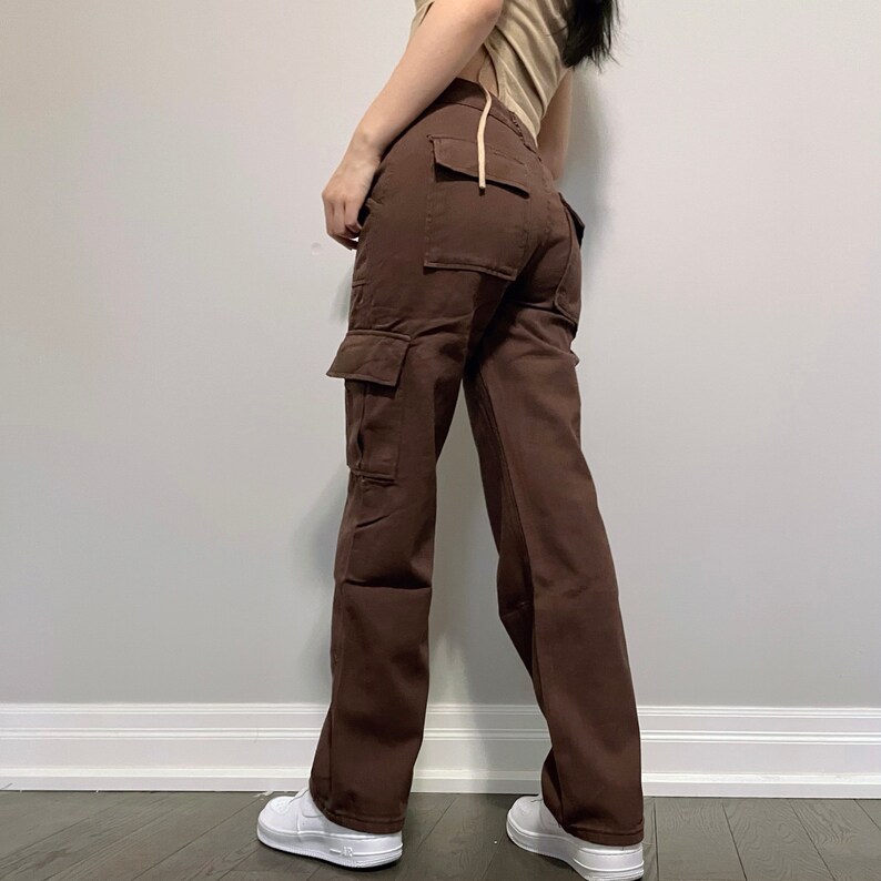 Brown Cargo Pants Etsy Canada