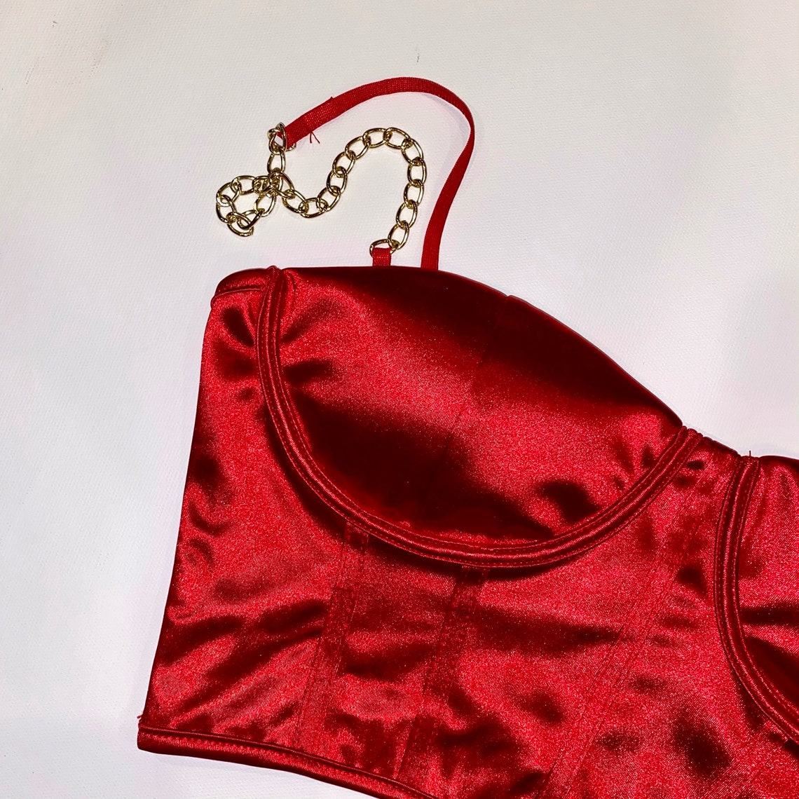 Red Corset Tank Top Etsy Canada
