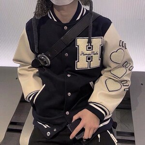 Mサイズ　HUMAN MADE VARSITY JACKET NAVY