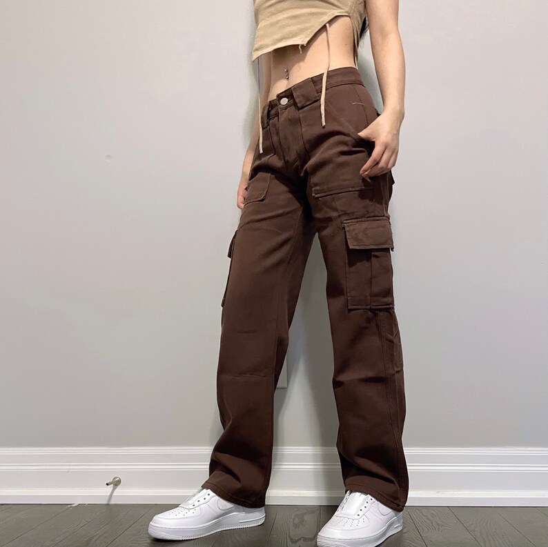 Brown Cargo Pants Etsy Canada