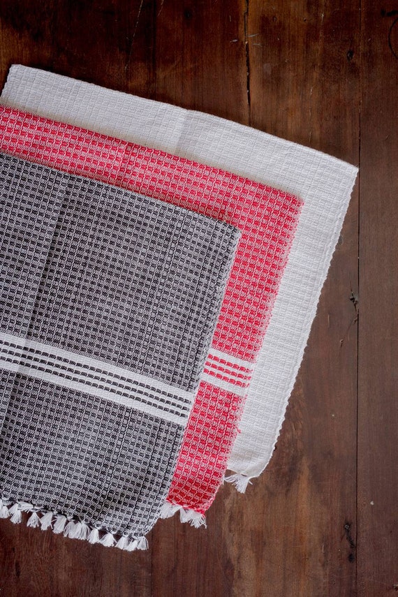 Filipino Handwoven Inabel Hand Towels / Tea Towels Etsy