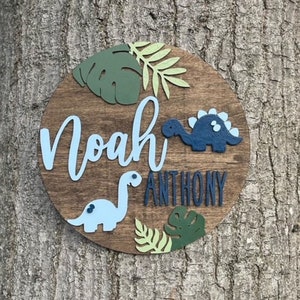 Kid's Dinosaur Name Sign