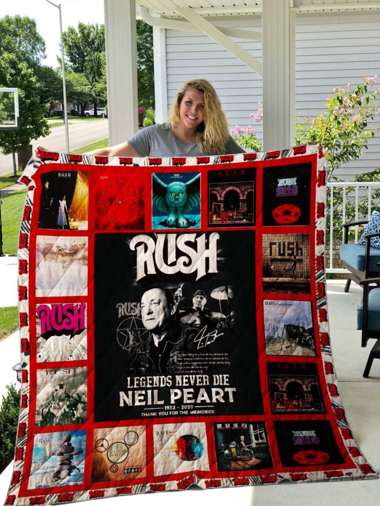 Rush Band Ver05 Albums Quilt Blanket Bedding Family Gift For Etsy