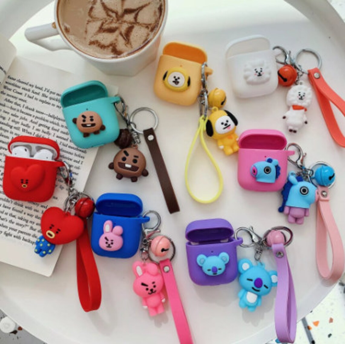 BTS Airpod Case Cover For AirPods Pro 2 1 Case Cartoon Bear Etsy