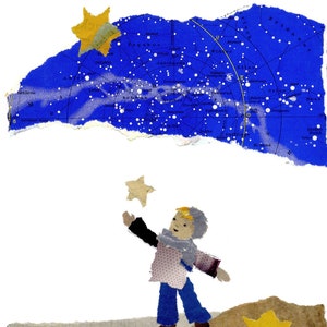 Postkarte "Sternenkind", Miniprint